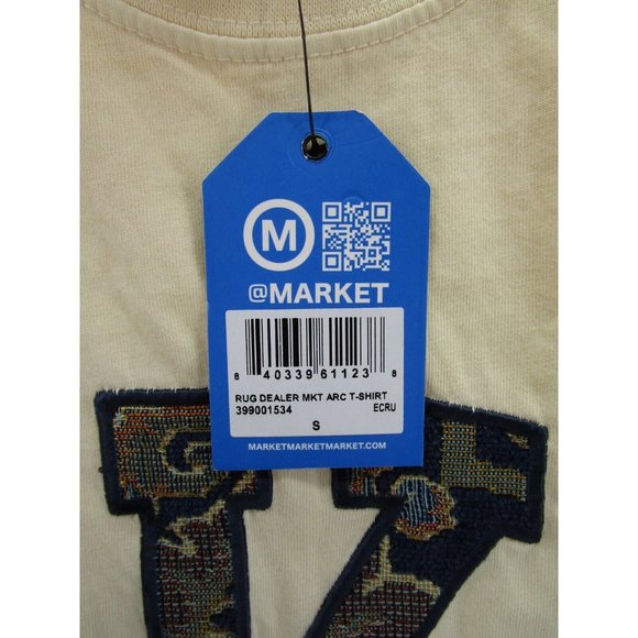 Market Rug Dealer Shirt Small Arc Pullover Crewneck Cotton Knit NEW - Picture 9 of 12